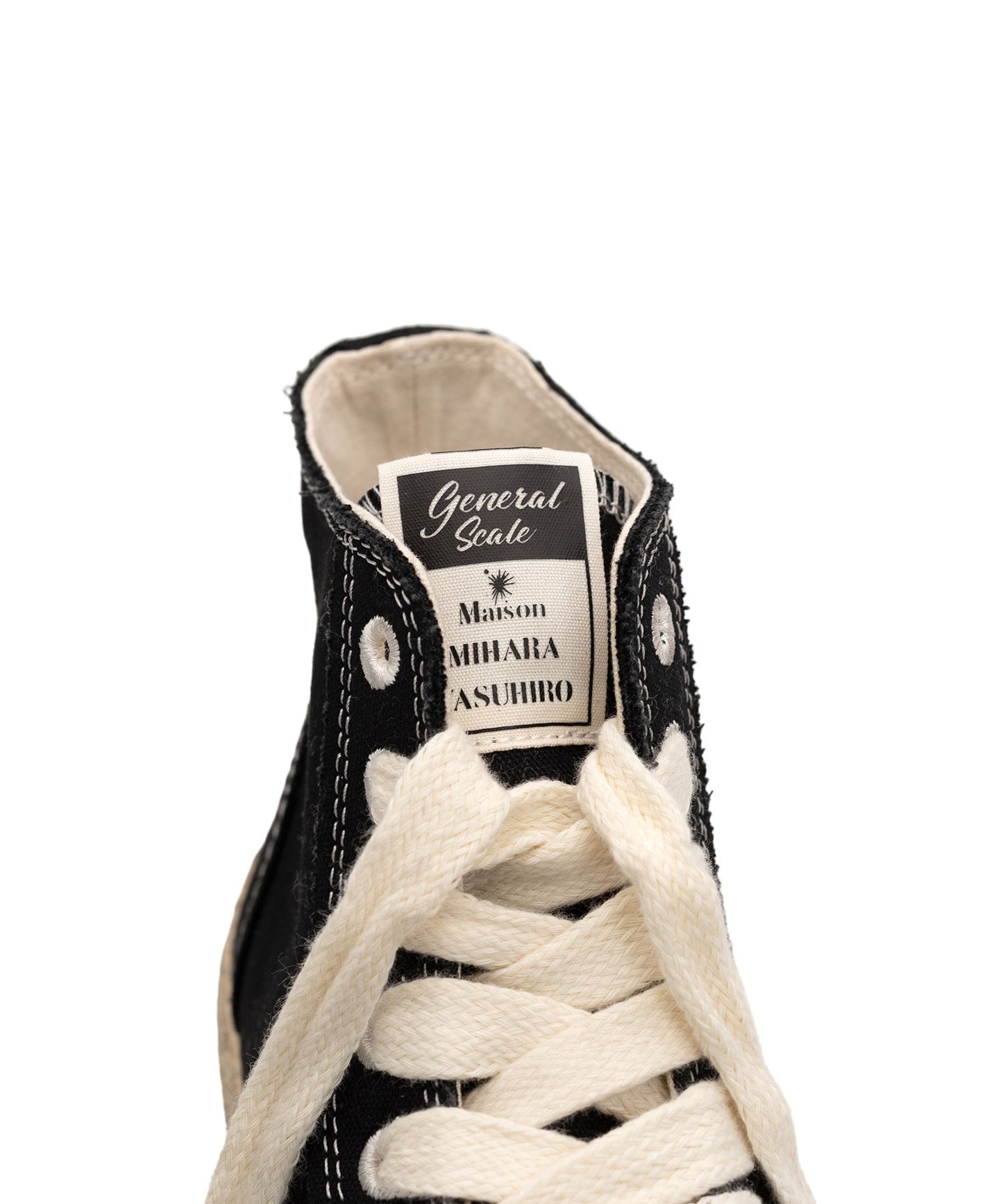 General Scale(ジェネラルスケール) "ROY" PAST Sole Canvas Smudged Throughout High-top Sneaker S13FW707