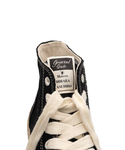 General Scale(ジェネラルスケール) "ROY" PAST Sole Canvas Smudged Throughout High-top Sneaker S13FW707