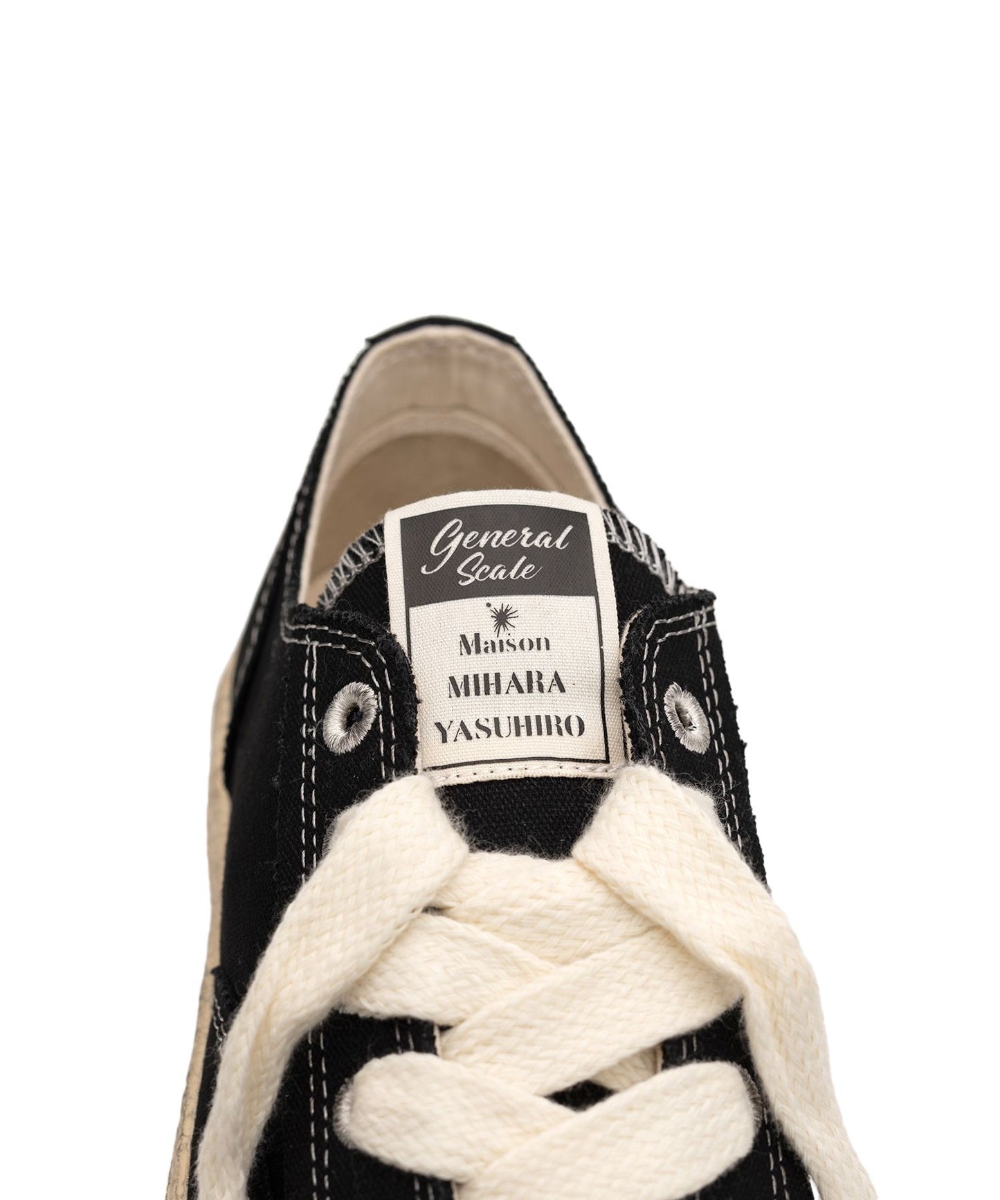 General Scale(ジェネラルスケール) "ROY" PAST Sole Canvas Smudged Throughout Low-Top Sneaker S13FW708