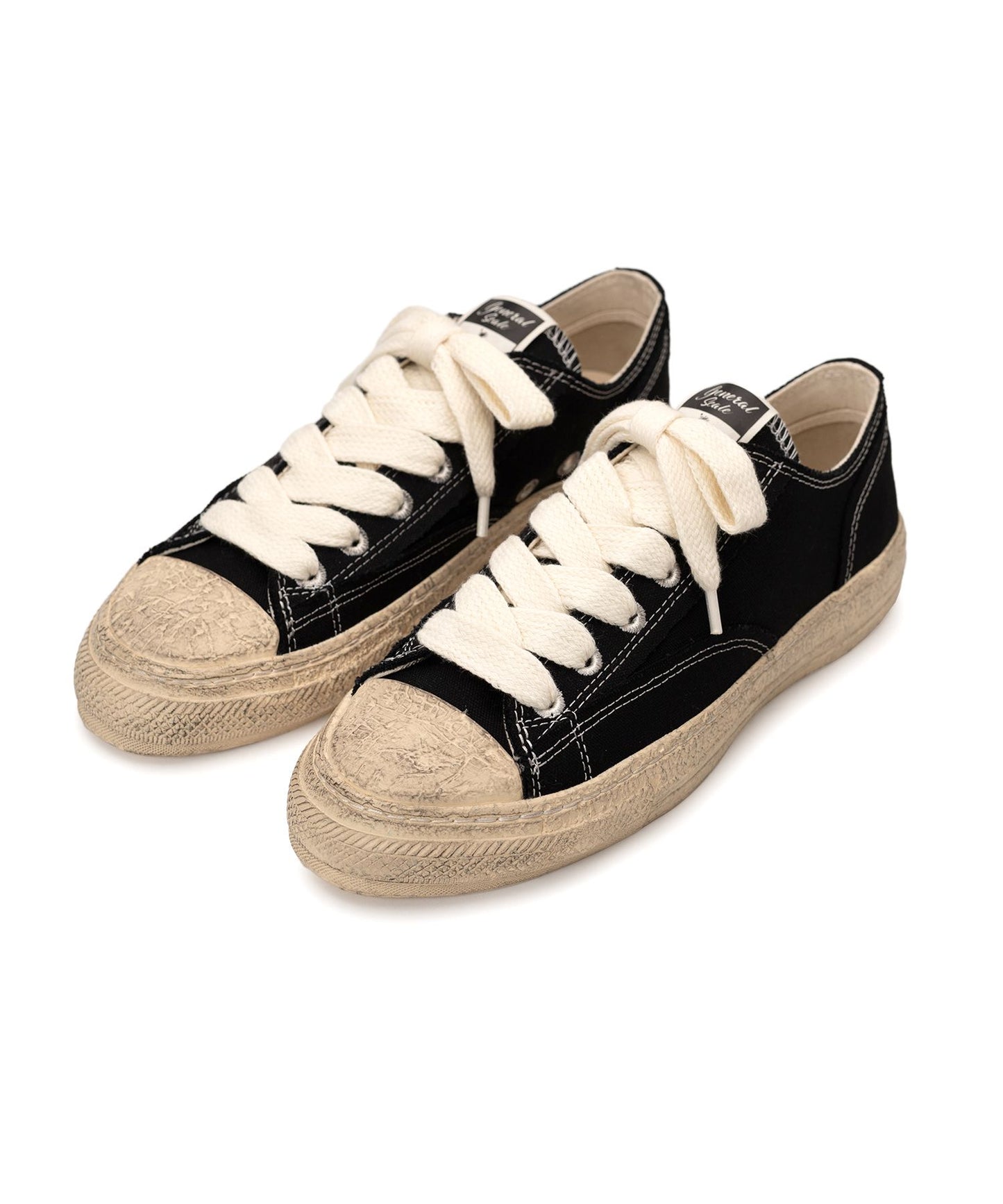 General Scale(ジェネラルスケール) "ROY" PAST Sole Canvas Smudged Throughout Low-Top Sneaker S13FW708