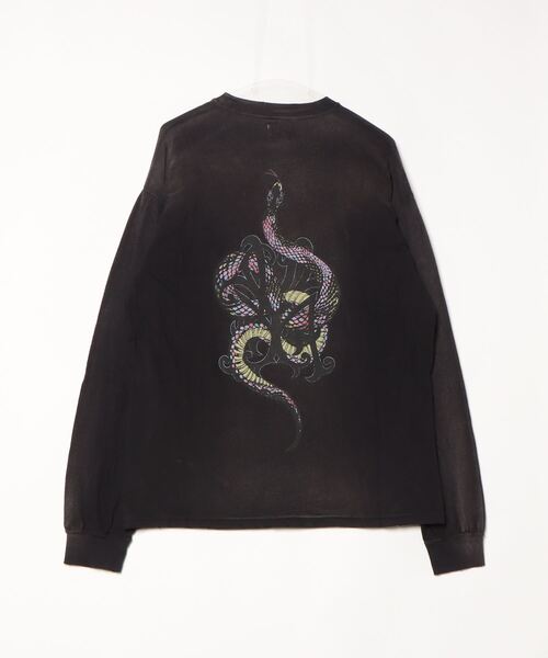 KAMIYA(カミヤ) “KMY-SNAKE” Distressed L/S T-shirt G14LT078