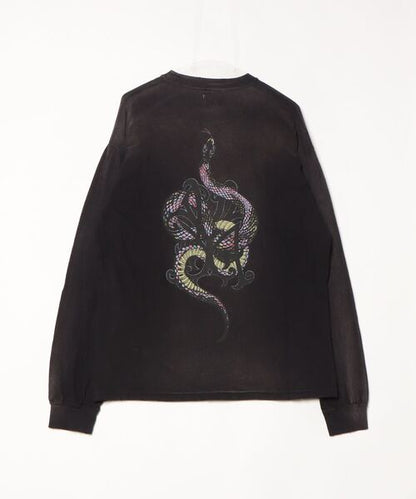 KAMIYA(カミヤ) “KMY-SNAKE” Distressed L/S T-shirt G14LT078