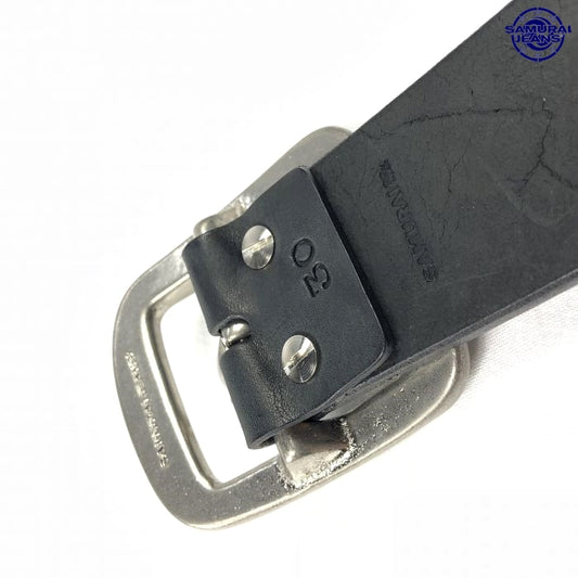 サムライジーンズ W001 極厚カーブベルト ブラック