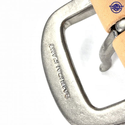 サムライジーンズ W001 極厚カーブベルト ナチュラル