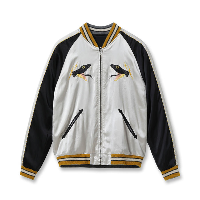 Lot No. TT15808-190 / Acetate Souvenir Jacket TOYO ENTERPRISE 60th Anniversary Special Edition “BLACK SNAKE” × “RED SNAKE”