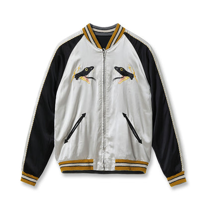 Lot No. TT15808-190 / Acetate Souvenir Jacket TOYO ENTERPRISE 60th Anniversary Special Edition “BLACK SNAKE” × “RED SNAKE”