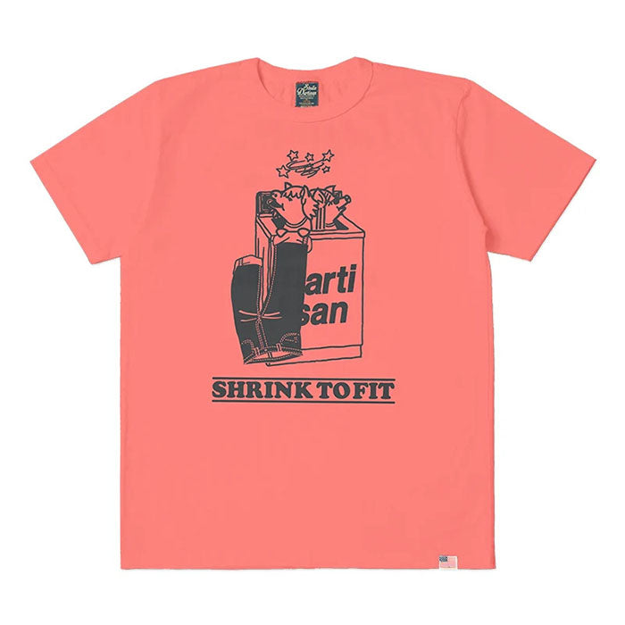 STUDIO_D'ARTISAN USAコットンプリントTシャツ【8167B】:ホワイト/イエロー/オレンジ
