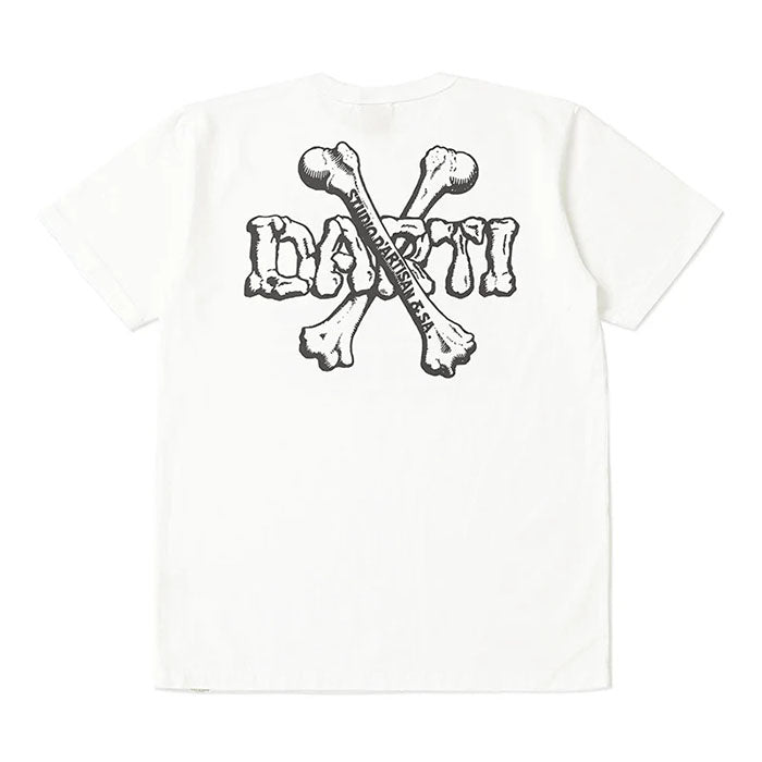 STUDIO_D'ARTISAN USAコットンプリントTシャツ【8168A】:ホワイト/ネイビー/エメラルド/オレンジ