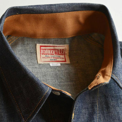 デラックスウエア 7640 40s DENIM SHIRT デニムシャツ メンズ 10.5oz 長袖 ワンウォッシュ