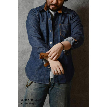 デラックスウエア 7640 40s DENIM SHIRT デニムシャツ メンズ 10.5oz 長袖 ワンウォッシュ