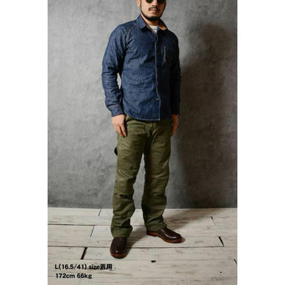 デラックスウエア 7640 40s DENIM SHIRT デニムシャツ メンズ 10.5oz 長袖 ワンウォッシュ