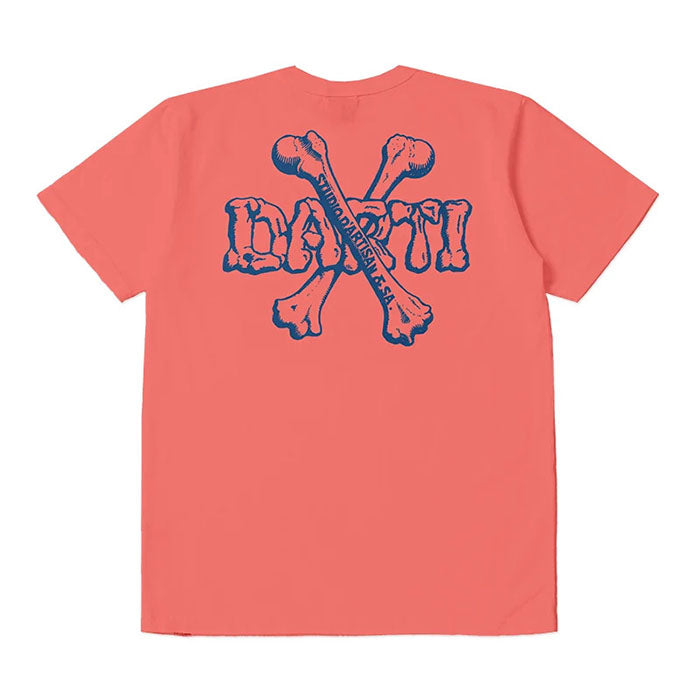 STUDIO_D'ARTISAN USAコットンプリントTシャツ【8168A】:ホワイト/ネイビー/エメラルド/オレンジ