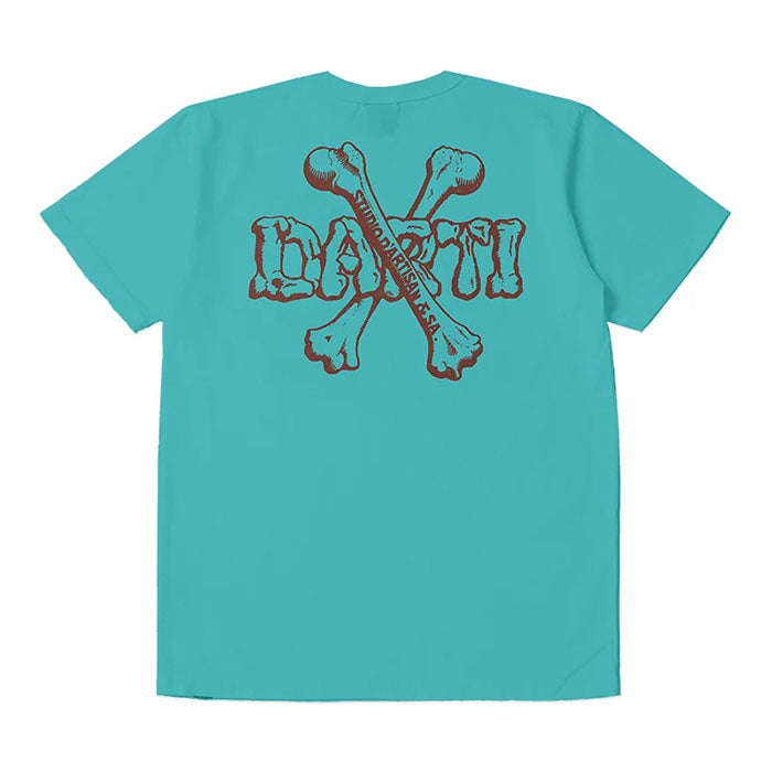 STUDIO_D'ARTISAN USAコットンプリントTシャツ【8168A】:ホワイト/ネイビー/エメラルド/オレンジ