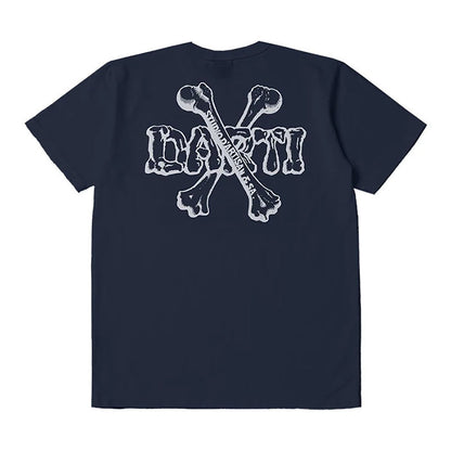 STUDIO_D'ARTISAN USAコットンプリントTシャツ【8168A】:ホワイト/ネイビー/エメラルド/オレンジ