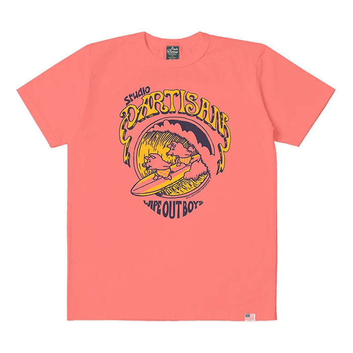 STUDIO_D'ARTISAN USAコットンピグメントダイTシャツ【8168B】:イエロー/オレンジ/ネイビー
