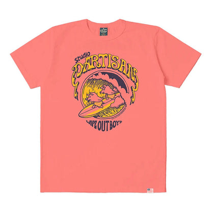 STUDIO_D'ARTISAN USAコットンピグメントダイTシャツ【8168B】:イエロー/オレンジ/ネイビー