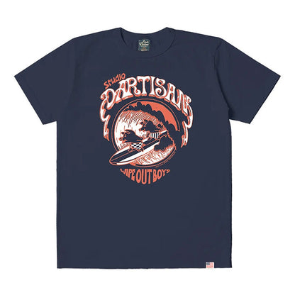 STUDIO_D'ARTISAN USAコットンピグメントダイTシャツ【8168B】:イエロー/オレンジ/ネイビー