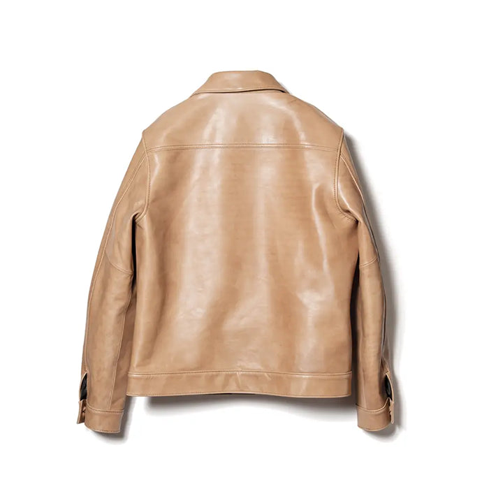 PERSIMMON TANNIN DYED HORSE WWII TYPE JEAN JACKET