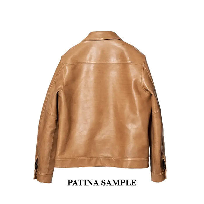 PERSIMMON TANNIN DYED HORSE WWII TYPE JEAN JACKET