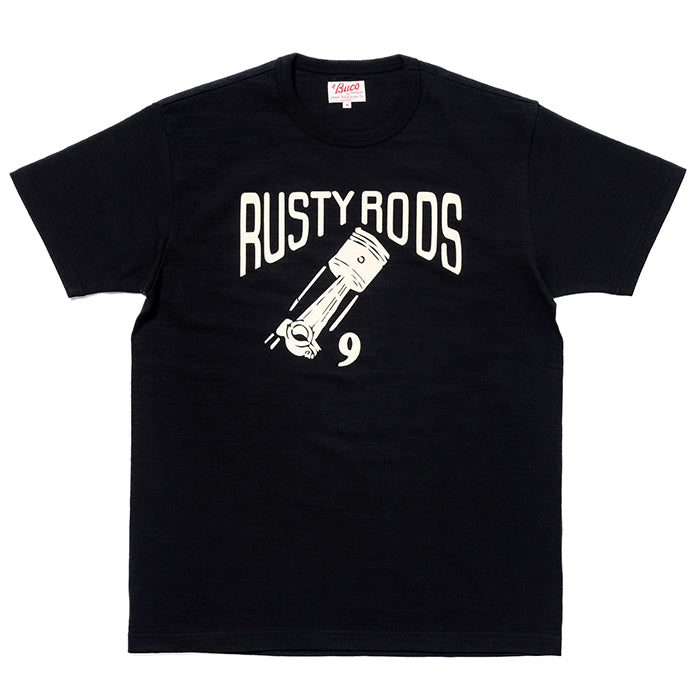 ATHLETIC T-SHIRT / RUSTY RODS:BLACK