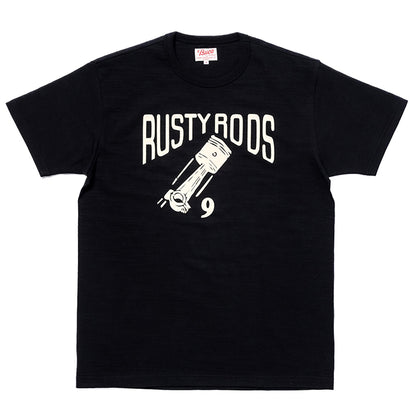 ATHLETIC T-SHIRT / RUSTY RODS:BLACK