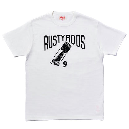 ATHLETIC T-SHIRT / RUSTY RODS:WHITE