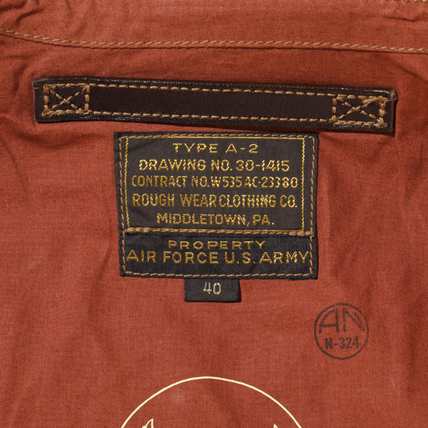 バズリクソンズ Lot No. BR80593 / Type A-2 “CONTRACT No. W535 AC-23380 ROUGH WEAR CLOTHING CO.”