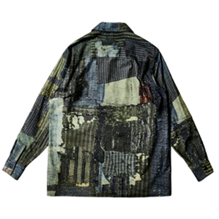 Printed Open Collar Shirts:boro 25-2201