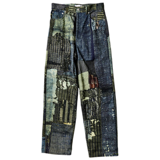 Printed 5 Pockets Pants:boro  25-2301