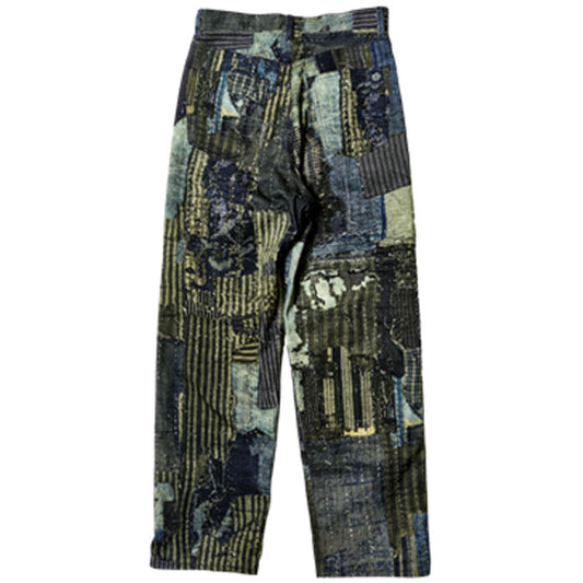 Printed 5 Pockets Pants:boro  25-2301
