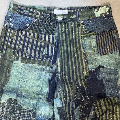 Printed 5 Pockets Pants:boro  25-2301