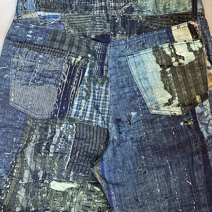 Printed 5 Pockets Pants:boro  25-2301