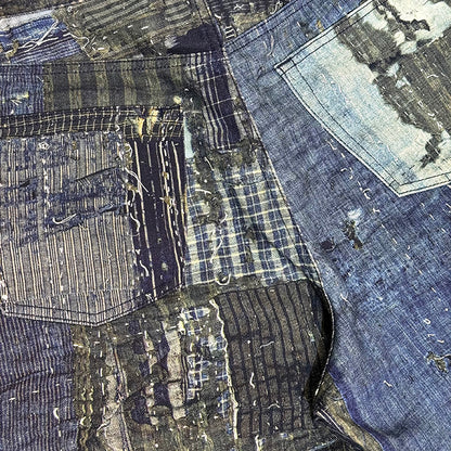 Printed 5 Pockets Pants:boro  25-2301