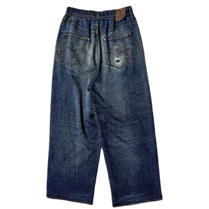 Knit Denim Pants:Navy 25-2303