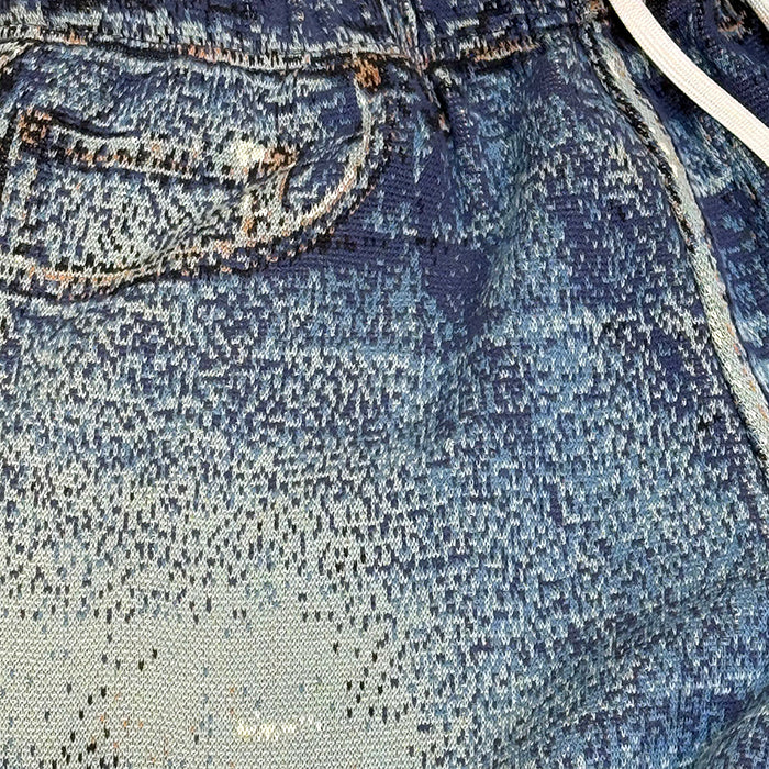 Knit Denim Pants:Navy 25-2303