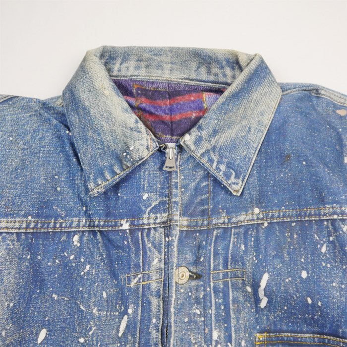 トルク TA-2001 Trompe L’oeil Printed Jacket (1950 Type-1 T-Back) ファーストタイプ デニムジャケット メンズ