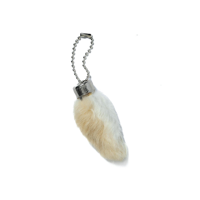 BUCO RABBIT FOOT KEY CHAIN:WHITE