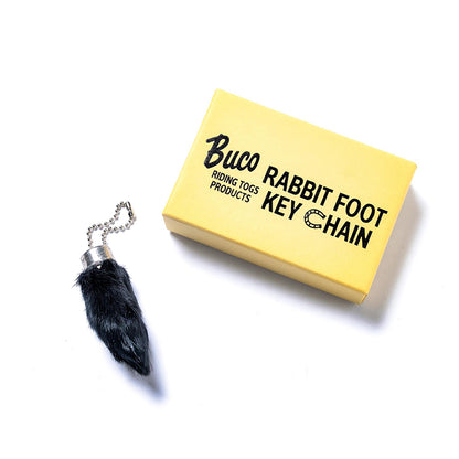 BUCO RABBIT FOOT KEY CHAIN:BLACK