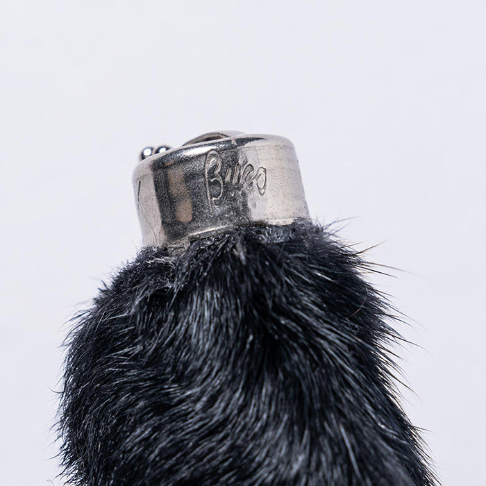 BUCO RABBIT FOOT KEY CHAIN:BLACK