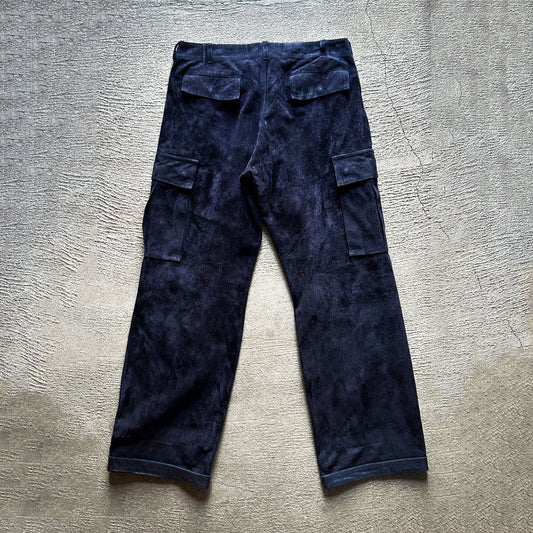 WSBTM10 ≪NAVY≫ "MOTOR NEW VINTAGE" WASHABLE HORSE ROUGHOUT CARGO PANTS ウォッシャブルホースラフアウト カーゴパンツ