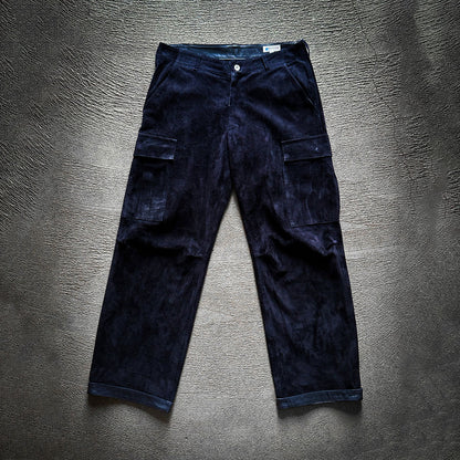 WSBTM10 ≪NAVY≫ "MOTOR NEW VINTAGE" WASHABLE HORSE ROUGHOUT CARGO PANTS ウォッシャブルホースラフアウト カーゴパンツ