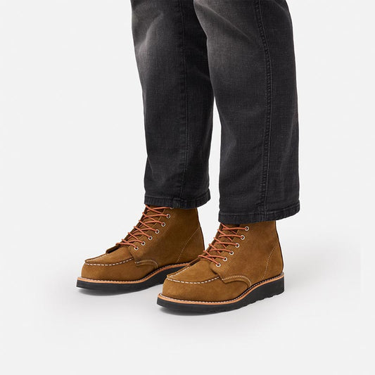 レッドウィング ICON_W STYLE NO.3605 6-inch Classic Moc 6インチ クラシックモック ブラウン レディース レザー スエード ワーク ブーツ