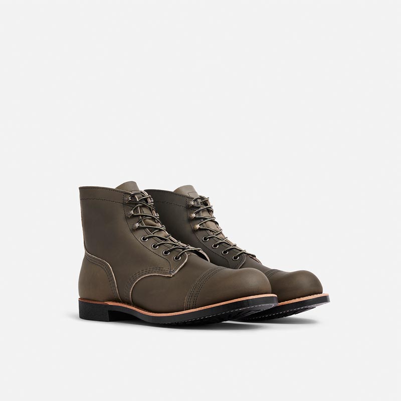 レッドウィング MODERN STYLE NO.8078 Iron Ranger アイアンレンジャー グリーン メンズ レザー ワーク ブーツ アースカラー