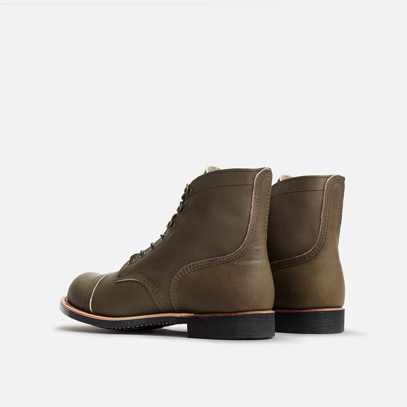 レッドウィング MODERN STYLE NO.8078 Iron Ranger アイアンレンジャー グリーン メンズ レザー ワーク ブーツ アースカラー