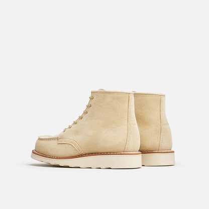 レッドウィング ICON_W STYLE NO.3328 6" Classic Moc 6インチ クラシックモック ラフアウト クリーム レディース ブーツ