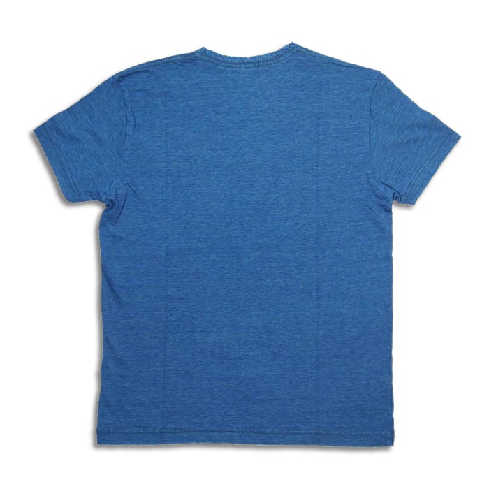ピュアブルージャパン SS-5011-GRE Indigo Jersey Crew Neck T-s Greencast Indigo インディゴ天竺クルーネックTシャツ グリーンキャストインディゴ 無地 半袖 カットソー リーフ刺繍