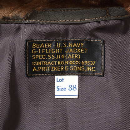 バズリクソンズ Lot No. BR80586 Type G-1 “A. PRITZKER & SONS, INC.” メンズ フライトジャケット