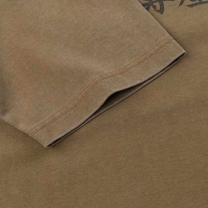 EVISU カモメプリントリラックスフィットTシャツ:カーキ