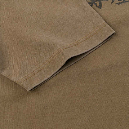 EVISU カモメプリントリラックスフィットTシャツ:カーキ