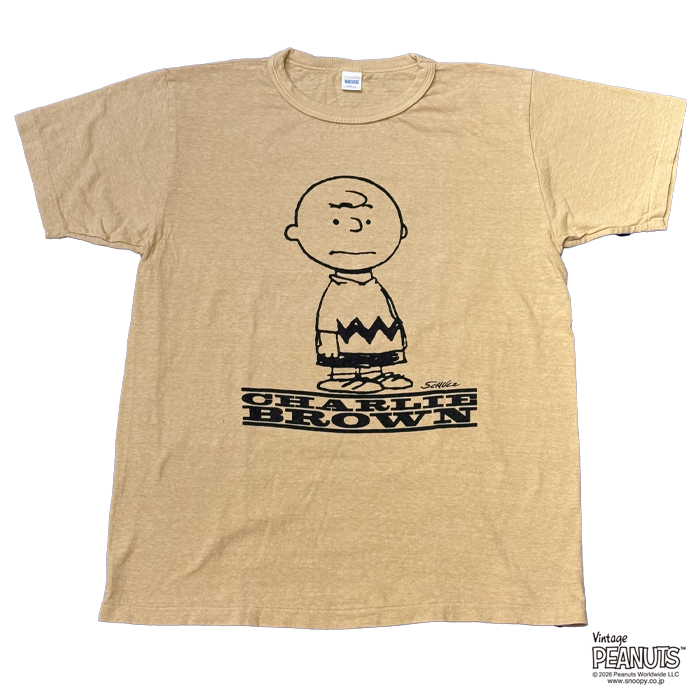 WAREHOUSE & CO. Lot YP126S-2 I NEED ALL THE FRIENDS (CHARLIE BROWN):イエロー/カフェオレ